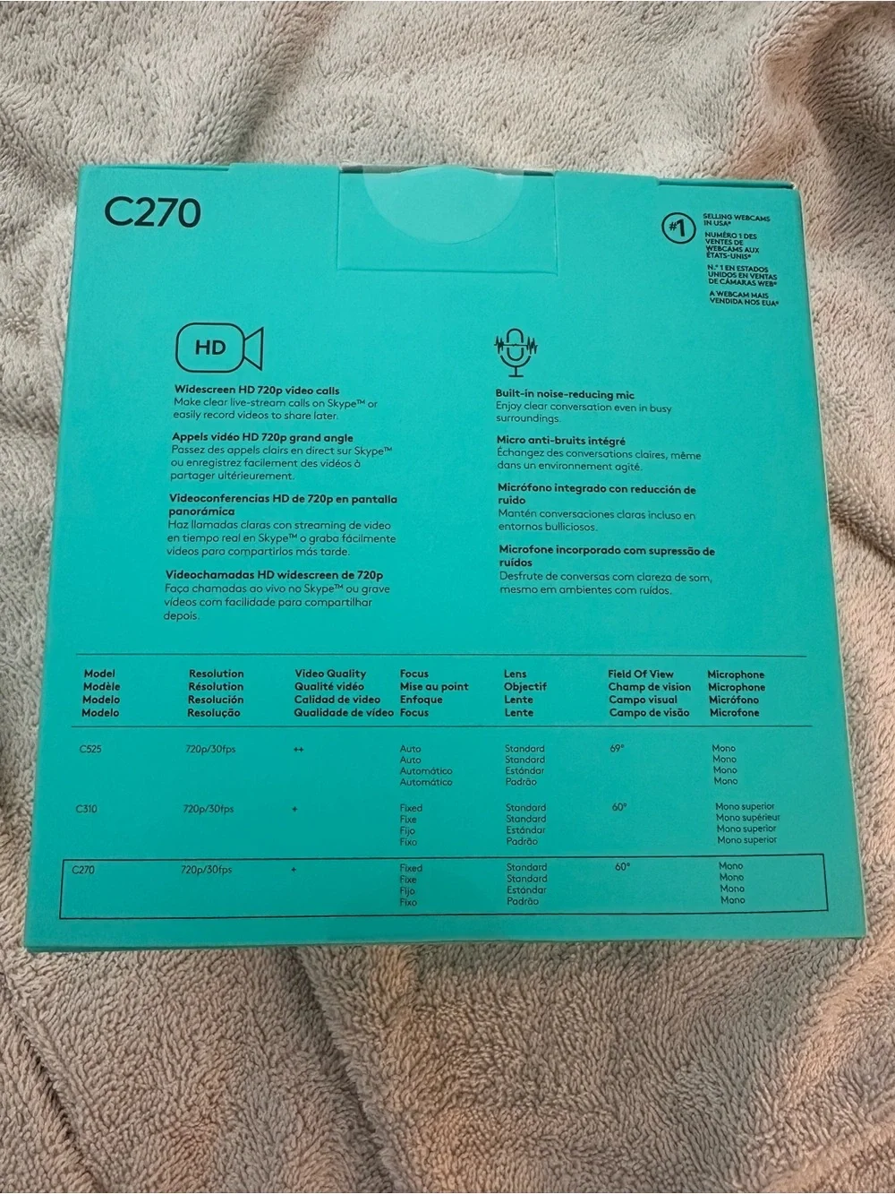 Logitech C270 HD Webcam - Never Used